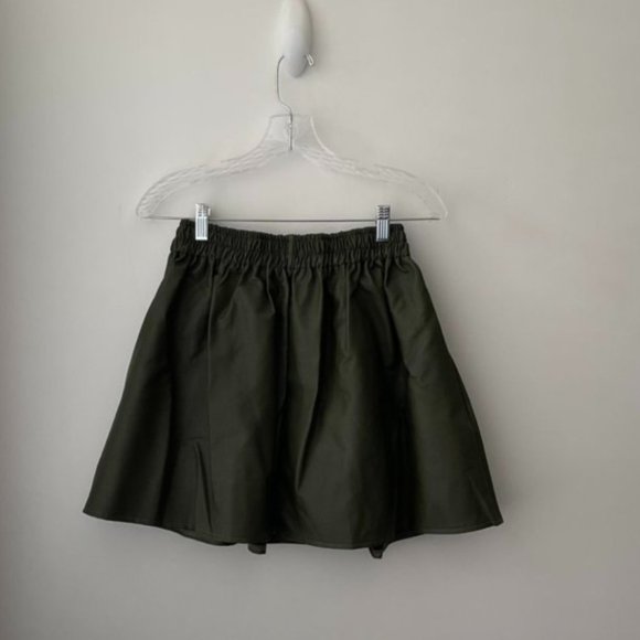 Cherry Koko Pleat Yourself Faux Leather Mini Skirt - Picture 2 of 9